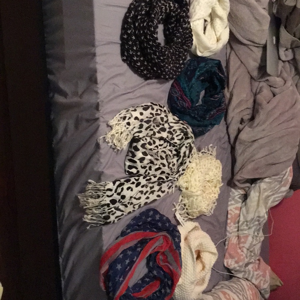 Bunch of scarves!